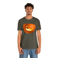 Unisex Jersey Short Sleeve Tee with Pumpkin Print