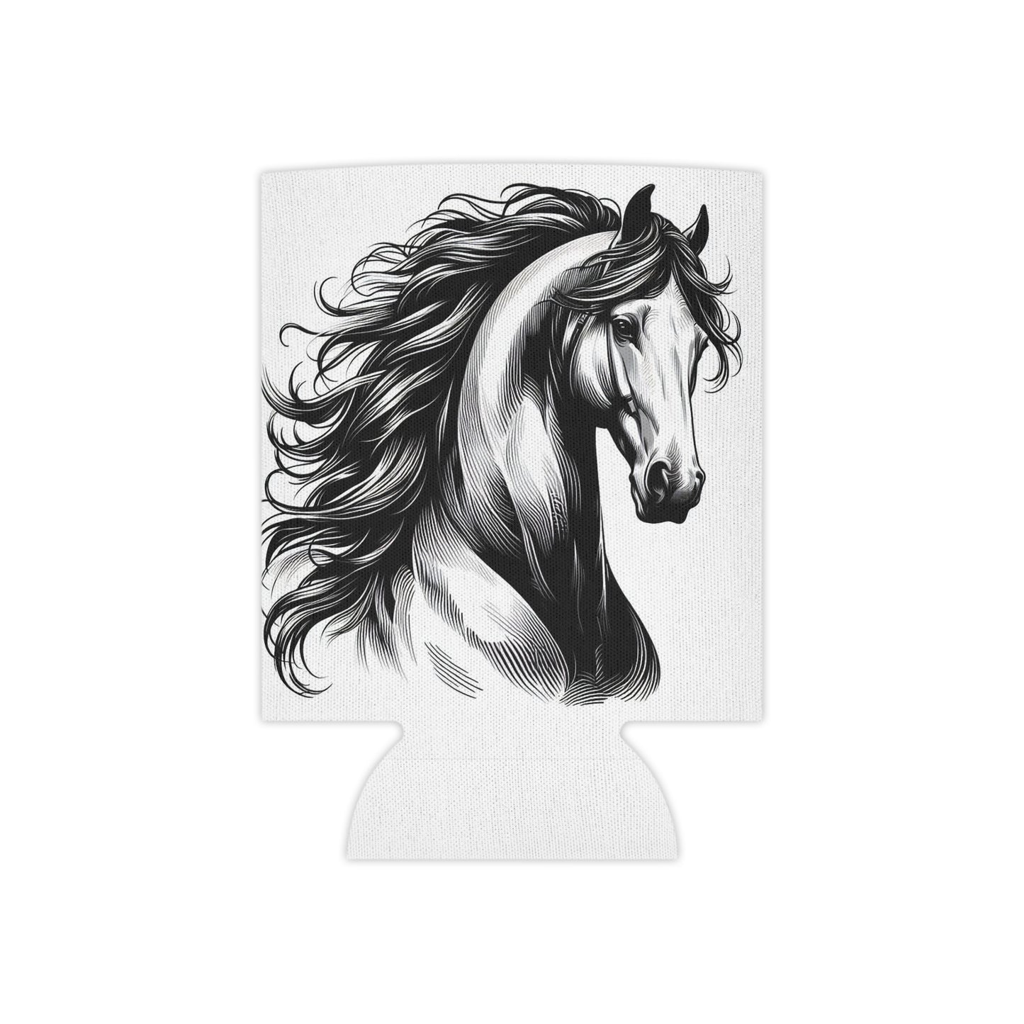 Can Cooler - Stunning Horse Head Design - AdeleEmbroidery