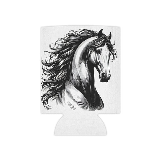 Can Cooler - Stunning Horse Head Design - AdeleEmbroidery