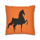 Saddlebred Print Spun Polyester Square Pillow Case - AdeleEmbroidery