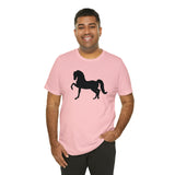 Unisex Jersey Short Sleeve Tee with Front Morgan Horse Print