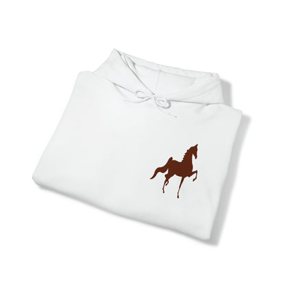 Unisex Heavy Blend™ Hooded Sweatshirt Front and Back Saddlebred Print