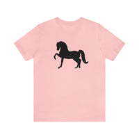 Unisex Jersey Short Sleeve Tee with Front Morgan Horse Print