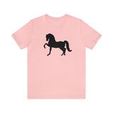 Unisex Jersey Short Sleeve Tee with Front Morgan Horse Print