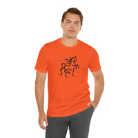 Unisex Jersey Short Sleeve Tee with Horse Print