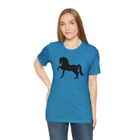 Unisex Jersey Short Sleeve Tee with Front Morgan Horse Print