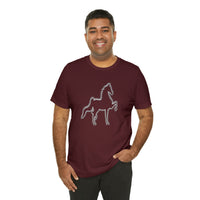 Unisex Jersey Short Sleeve Tee Saddlebred Print