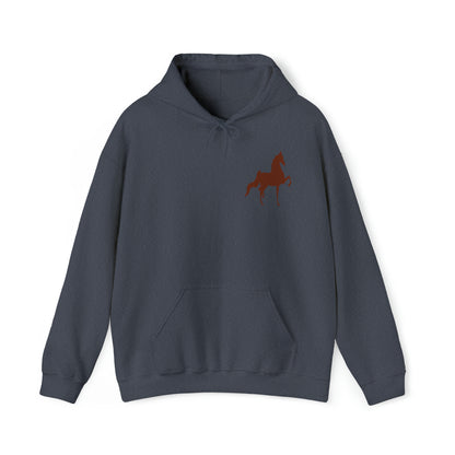 Unisex Heavy Blend™ Hooded Sweatshirt Front and Back Saddlebred Print