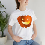 Unisex Jersey Short Sleeve Tee with Pumpkin Print