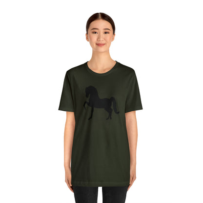 Unisex Jersey Short Sleeve Tee with Front Morgan Horse Print