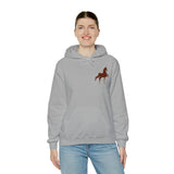 Unisex Heavy Blend™ Hooded Sweatshirt Front and Back Saddlebred Print