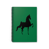 Spiral Notebook - Ruled Line Saddlebred Print