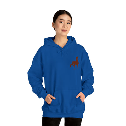 Unisex Heavy Blend™ Hooded Sweatshirt Front and Back Saddlebred Print