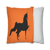 Saddlebred Print Spun Polyester Square Pillow Case - AdeleEmbroidery