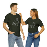 Unisex Jersey Short Sleeve Tee Saddlebred Print