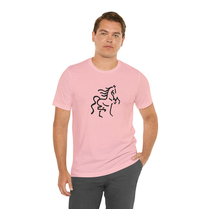 Unisex Jersey Short Sleeve Tee with Horse Print