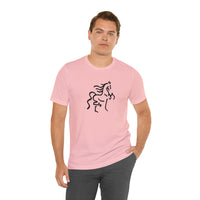 Unisex Jersey Short Sleeve Tee with Horse Print