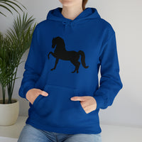 Unisex Heavy Blend™ Hooded Sweatshirt Morgan Horse front Print - AdeleEmbroidery