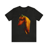 Unisex Jersey Short Sleeve Tee Horse Head Print