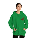 Unisex Heavy Blend™ Hooded Sweatshirt Front and Back Saddlebred Print