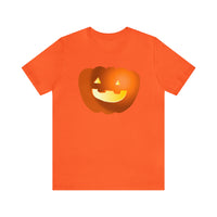 Unisex Jersey Short Sleeve Tee with Pumpkin Print