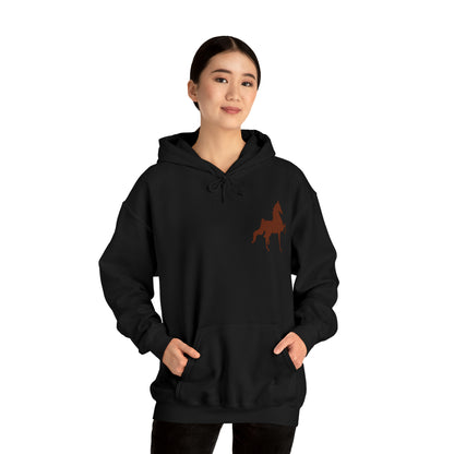 Unisex Heavy Blend™ Hooded Sweatshirt Front and Back Saddlebred Print