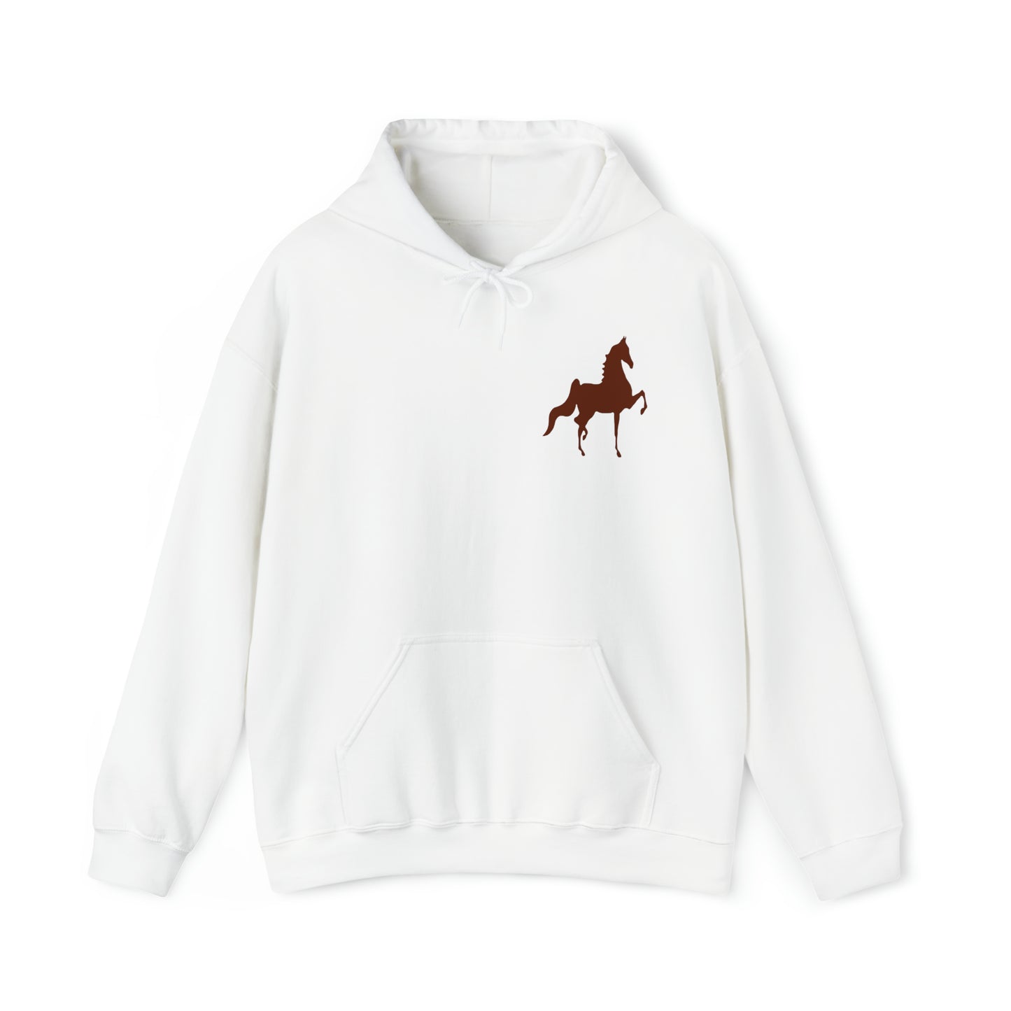 Unisex Heavy Blend™ Hooded Sweatshirt Front and Back Saddlebred Print