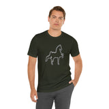 Unisex Jersey Short Sleeve Tee Saddlebred Print