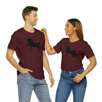 Unisex Jersey Short Sleeve Tee with Front Morgan Horse Print