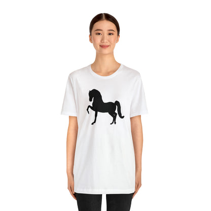 Unisex Jersey Short Sleeve Tee with Front Morgan Horse Print