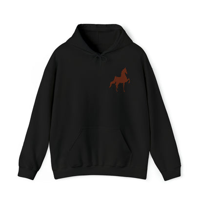 Unisex Heavy Blend™ Hooded Sweatshirt Front and Back Saddlebred Print