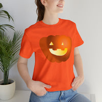 Unisex Jersey Short Sleeve Tee with Pumpkin Print