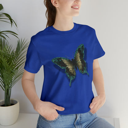 Unisex Jersey Short Sleeve Tee with Butterfly Print