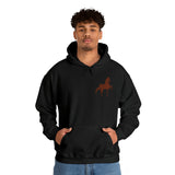 Unisex Heavy Blend™ Hooded Sweatshirt Front and Back Saddlebred Print