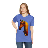 Unisex Jersey Short Sleeve Tee Horse Head Print