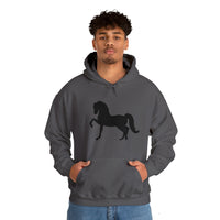 Unisex Heavy Blend™ Hooded Sweatshirt Morgan Horse front Print - AdeleEmbroidery