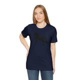 Unisex Jersey Short Sleeve Tee with Front Morgan Horse Print