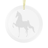 Saddlebred Glass Ornament - AdeleEmbroidery