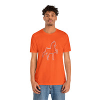 Unisex Jersey Short Sleeve Tee Saddlebred Print