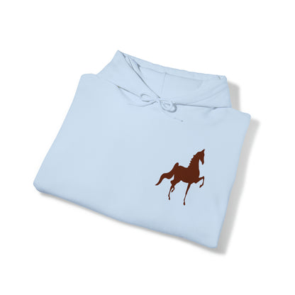 Unisex Heavy Blend™ Hooded Sweatshirt Front and Back Saddlebred Print