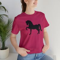 Unisex Jersey Short Sleeve Tee with Front Morgan Horse Print