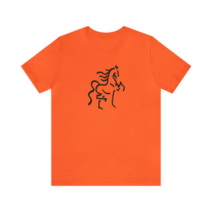 Unisex Jersey Short Sleeve Tee with Horse Print