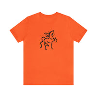 Unisex Jersey Short Sleeve Tee with Horse Print