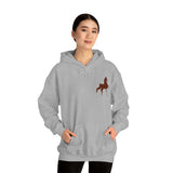 Unisex Heavy Blend™ Hooded Sweatshirt Front and Back Saddlebred Print