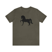 Unisex Jersey Short Sleeve Tee with Front Morgan Horse Print