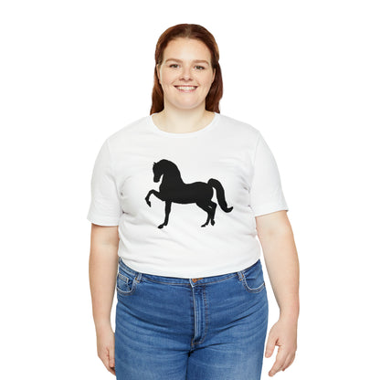 Unisex Jersey Short Sleeve Tee with Front Morgan Horse Print