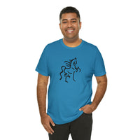 Unisex Jersey Short Sleeve Tee with Horse Print