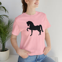 Unisex Jersey Short Sleeve Tee with Front Morgan Horse Print