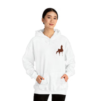 Unisex Heavy Blend™ Hooded Sweatshirt Front and Back Saddlebred Print