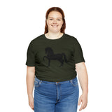 Unisex Jersey Short Sleeve Tee with Front Morgan Horse Print